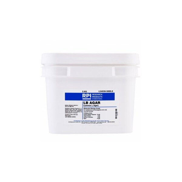 Rpi LB Agar, Low Salt Formula, Powder, 5 KG L24030-5000.0 - main